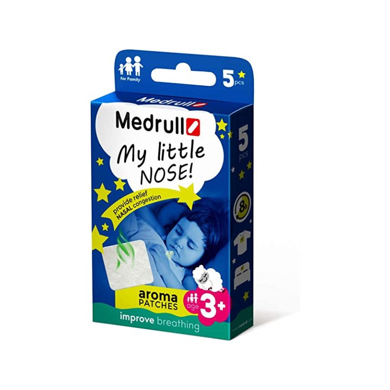 MEDRULL Aroma Patches My Little Nose N5 Ρινικές ταινίες, Επιθέματα Αναπνοής για Παιδιά 3+ Ετών 5τμχ (2000594) 0033635