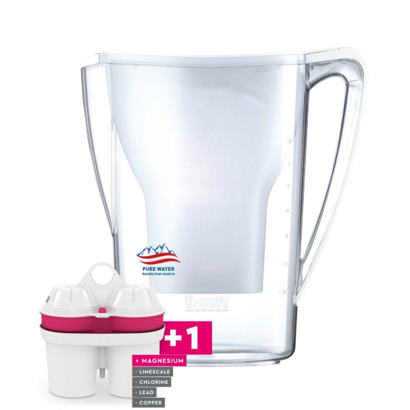 BWT AQUAlizer Home Κανάτα Φιλτραρίσματος Νερού Λευκή 2,7lt/1.5lt + 1 Ανταλλακτικό Φίλτρο Εμπλουτισμένο με Μαγνήσιο (Made in Austria) 0034521 BWT AQUAlizer Home Κανάτα Φιλτραρίσματος Νερού Λευκή 2,7lt/1.5lt + 1 Ανταλλακτικό Φίλτρο Εμπλουτισμένο με Μαγνήσιο (Made in Austria) 0034521