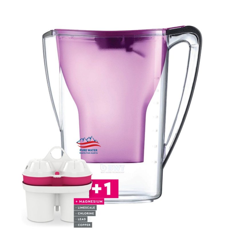 BWT AQUAlizer Home Κανάτα Φιλτραρίσματος Νερού Μωβ 2,7lt/1.5lt + 1 Ανταλλακτικό Φίλτρο Εμπλουτισμένο με Μαγνήσιο (Made in Austria) 0034522 BWT AQUAlizer Home Κανάτα Φιλτραρίσματος Νερού Μωβ 2,7lt/1.5lt + 1 Ανταλλακτικό Φίλτρο Εμπλουτισμένο με Μαγνήσιο (Made in Austria) 0034522
