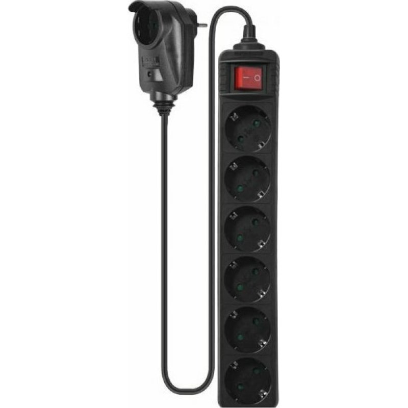 SONORA S1PSB601 Πολύπριζο Ασφαλείας 7 Θέσεων με Διακόπτη και Καλώδιο 1.5m Μαύρο 0034945 SONORA S1PSB601 Πολύπριζο Ασφαλείας 7 Θέσεων με Διακόπτη και Καλώδιο 1.5m Μαύρο 0034945
