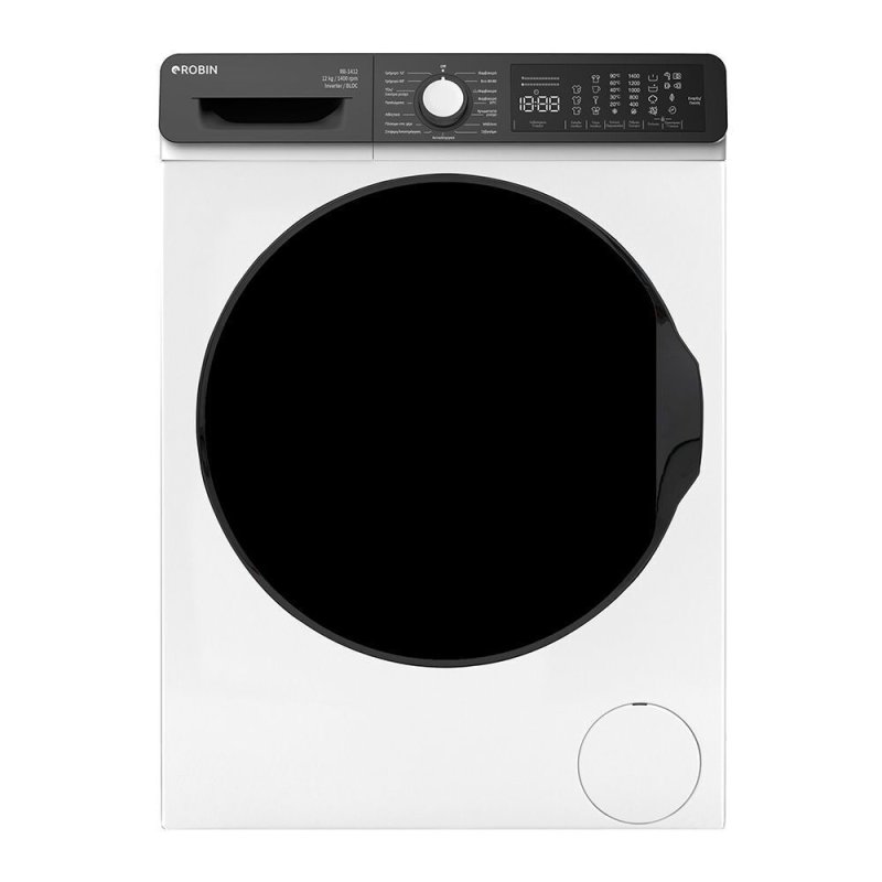 ROBIN RB-1412 Πλυντήριο Ρούχων 12kg 1400 Στροφών 0037620 ROBIN RB-1412 Πλυντήριο Ρούχων 12kg 1400 Στροφών 0037620