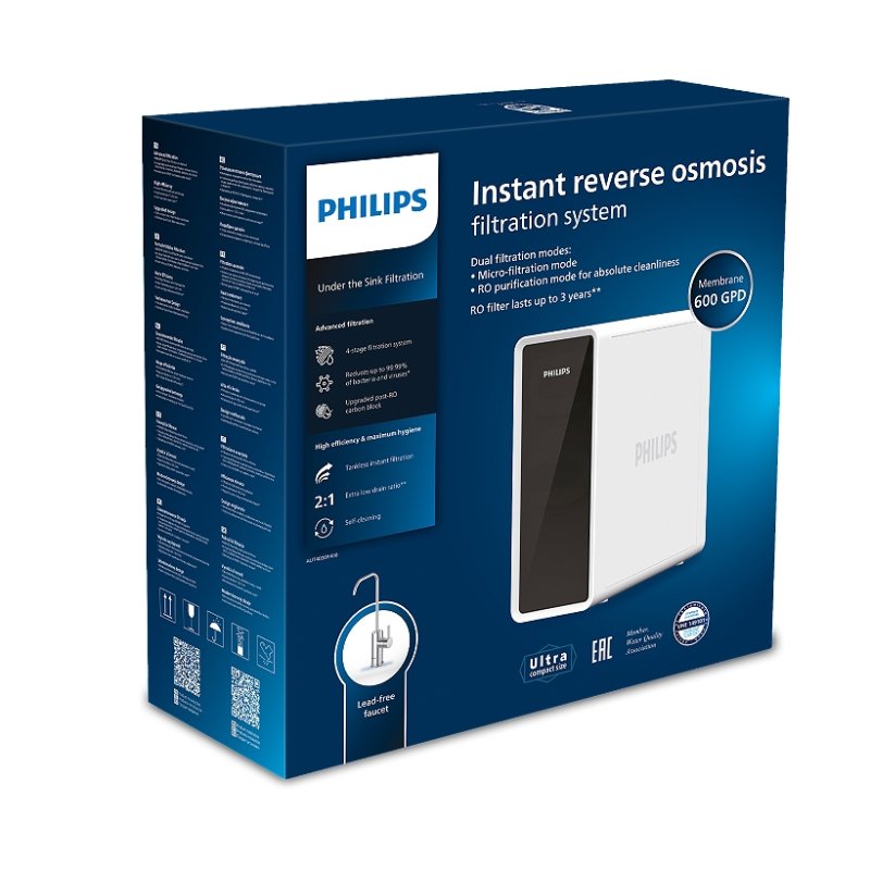 PHILIPS AUT4030R600/10 Σύστημα Φιλτραρίσματος Νερού Αντίστροφης Όσμωσης Κάτω Πάγκου 0038777 PHILIPS AUT4030R600/10 Σύστημα Φιλτραρίσματος Νερού Αντίστροφης Όσμωσης Κάτω Πάγκου 0038777