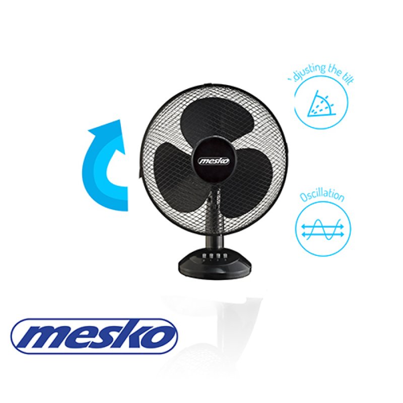 MESKO MS-7310 Επιτραπέζιος Ανεμιστήρας 45W Διαμέτρου 40cm Black 0038787 MESKO MS-7310 Επιτραπέζιος Ανεμιστήρας 45W Διαμέτρου 40cm Black 0038787