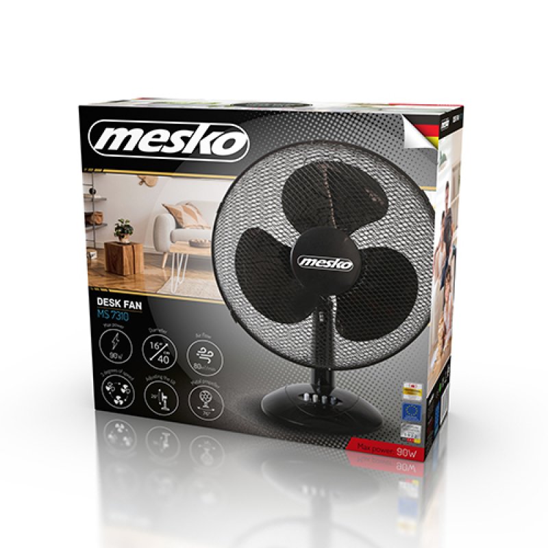 MESKO MS-7310 Επιτραπέζιος Ανεμιστήρας 45W Διαμέτρου 40cm Black 0038787 MESKO MS-7310 Επιτραπέζιος Ανεμιστήρας 45W Διαμέτρου 40cm Black 0038787