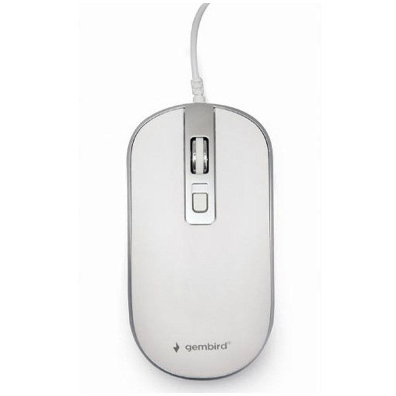 GEMBIRD MUS-4B-06-WS Ενσύρματο Ποντίκι Ασημί 0038965 GEMBIRD MUS-4B-06-WS Ενσύρματο Ποντίκι Ασημί 0038965