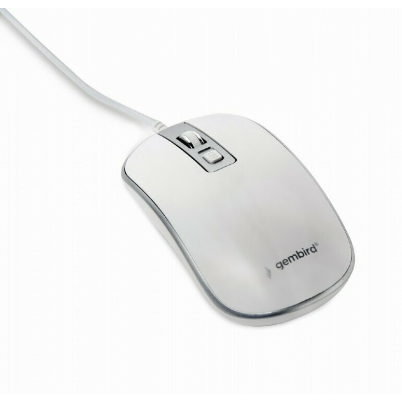 GEMBIRD MUS-4B-06-WS Ενσύρματο Ποντίκι Ασημί 0038965 GEMBIRD MUS-4B-06-WS Ενσύρματο Ποντίκι Ασημί 0038965