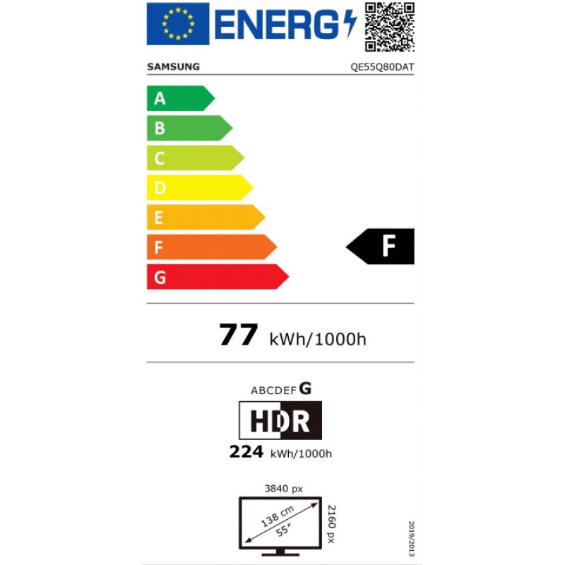 SAMSUNG QE65Q80AATXXH Smart Τηλεόραση 65 SAMSUNG QE65Q80AATXXH Smart Τηλεόραση 65