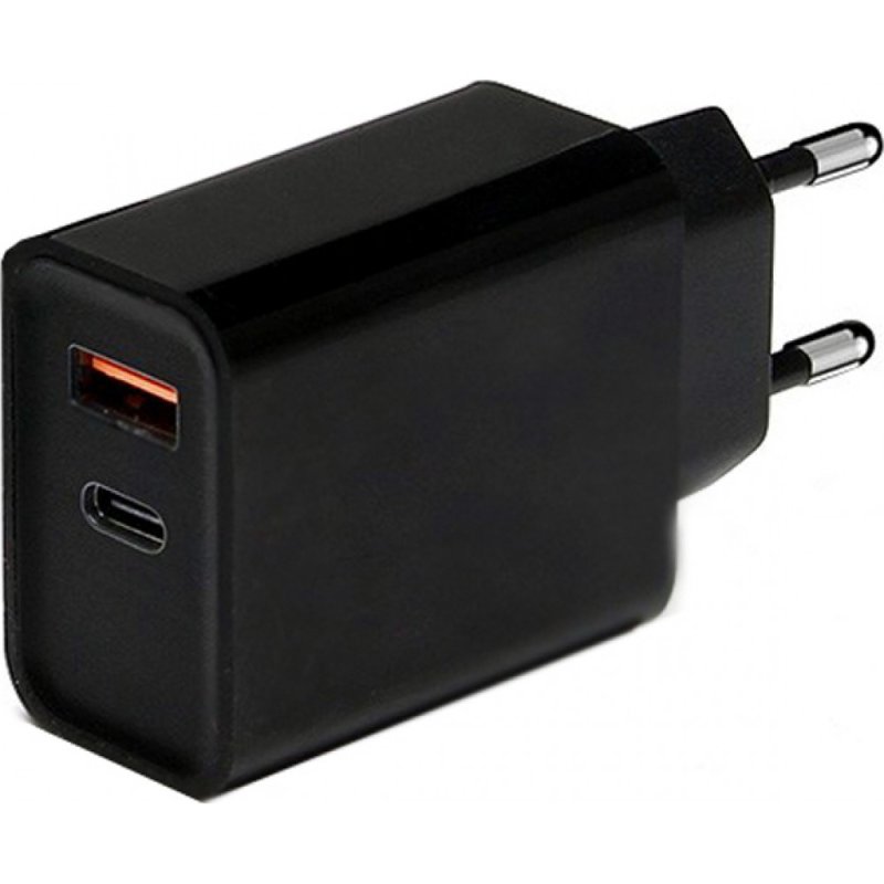 LAMTECH LAM020151 Wall Quick Charger 18W QC3.0 and Type-C Output Black (LAM022018) 0039246 LAMTECH LAM020151 Wall Quick Charger 18W QC3.0 and Type-C Output Black (LAM022018) 0039246