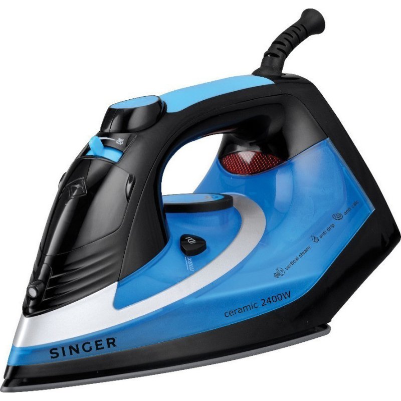 SINGER STI-1730-CRBB Σίδερο Ατμού 2400W με Κεραμική Πλάκα και Συνεχόμενη Παροχή 30gr/min 0039261 SINGER STI-1730-CRBB Σίδερο Ατμού 2400W με Κεραμική Πλάκα και Συνεχόμενη Παροχή 30gr/min 0039261