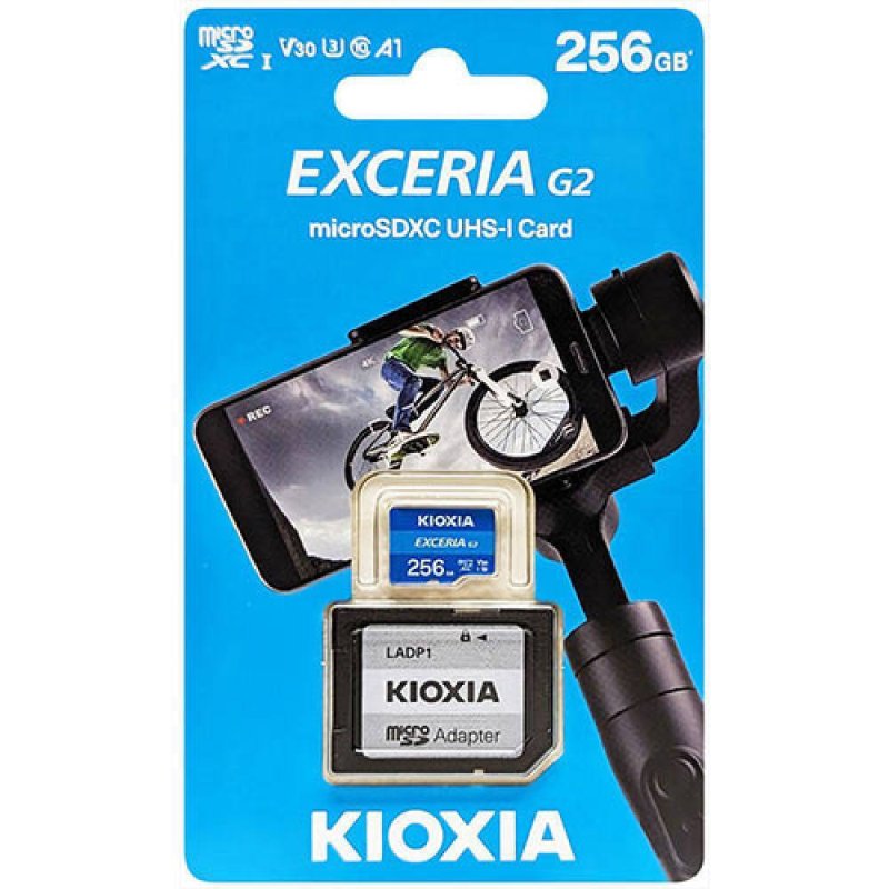 KIOXIA LMEX2L256GG2 4K MICRO SD 256GB WITH ADAPTER UHS I U3 V30 0039353 KIOXIA LMEX2L256GG2 4K MICRO SD 256GB WITH ADAPTER UHS I U3 V30 0039353