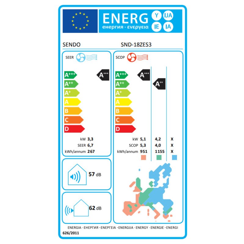 SENDO ZEAS 3 SND-18ZES3-ID/SND-18SFU-OD Κλιματιστικό Inverter 18000 BTU (18άρι) 0039704 SENDO ZEAS 3 SND-18ZES3-ID/SND-18SFU-OD Κλιματιστικό Inverter 18000 BTU (18άρι) 0039704