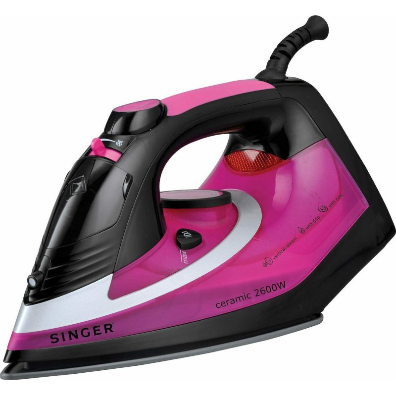 SINGER STI 1740 CRBF Σίδερο Ατμού 2600W με Κεραμική Πλάκα και Συνεχόμενη Παροχή 35gr/min 0039801 SINGER STI 1740 CRBF Σίδερο Ατμού 2600W με Κεραμική Πλάκα και Συνεχόμενη Παροχή 35gr/min 0039801