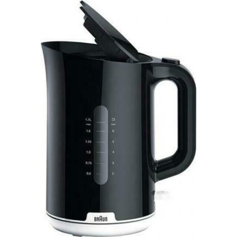 BRAUN WK1100BK Βραστήρας 1.7lt 2200W Μαύρος 0040129 BRAUN WK1100BK Βραστήρας 1.7lt 2200W Μαύρος 0040129