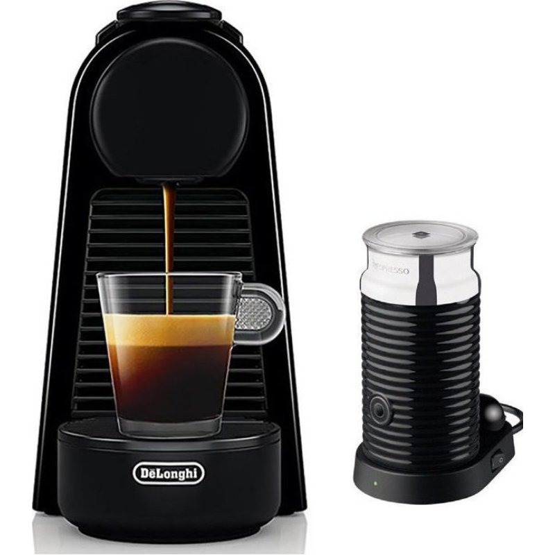 DELONGHI EN85.BAE Essenza Mini Bundle Καφετιέρα για Κάψουλες Nespresso Πίεσης 19bar με Αφρογαλιέρα Black 0040133 DELONGHI EN85.BAE Essenza Mini Bundle Καφετιέρα για Κάψουλες Nespresso Πίεσης 19bar με Αφρογαλιέρα Black 0040133