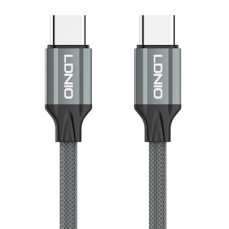 LDNIO LC441 USB 2.0 Cable USB-C male - USB-C 65W Γκρι 1m 0040587 LDNIO LC441 USB 2.0 Cable USB-C male - USB-C 65W Γκρι 1m 0040587