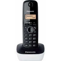 PANASONIC KX-TG1611SPW Ψηφιακό Ασύρματο Τηλέφωνο Ασύρματο Τηλέφωνο Μαύρο/Λευκό 0040643