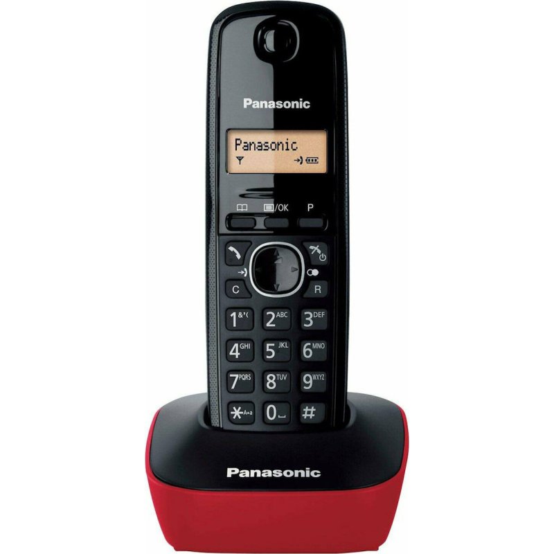 PANASONIC KX-TG1611SPR Ψηφιακό Ασύρματο Τηλέφωνο Μαύρο/Κόκκινο 0040646 PANASONIC KX-TG1611SPR Ψηφιακό Ασύρματο Τηλέφωνο Μαύρο/Κόκκινο 0040646