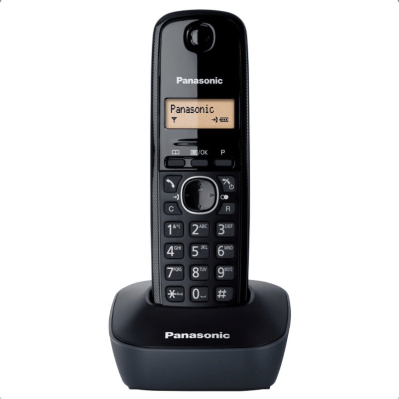 PANASONIC KX-TG1611SPH Ασύρματο Τηλέφωνο Μαύρο 0040790 PANASONIC KX-TG1611SPH Ασύρματο Τηλέφωνο Μαύρο 0040790