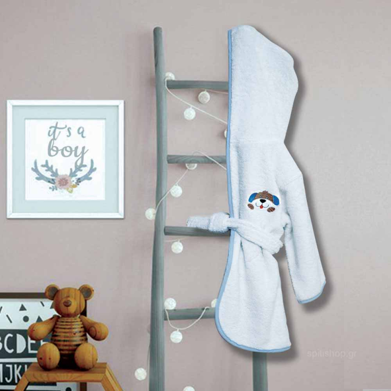 SB HOME Μπουρνούζι Bebe Με Κουκούλα No2 Pluto 0024410 SB HOME Μπουρνούζι Bebe Με Κουκούλα No2 Pluto 0024410