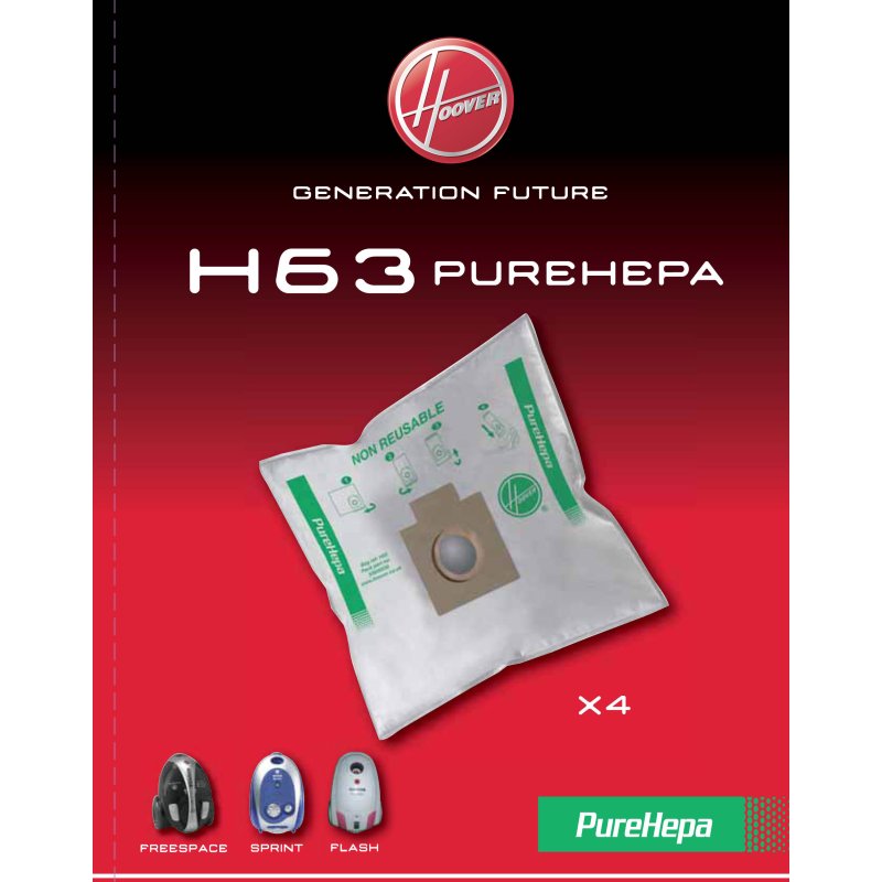 HOOVER H63 FREESPACE PURHERA Σακούλες Ηλεκτρικής Σκούπας 100565 HOOVER H63 FREESPACE PURHERA Σακούλες Ηλεκτρικής Σκούπας 100565