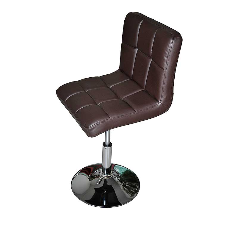 FYLLIANA BJ-029 606-15-050 Σκαμπώ Πτυσσόμενο Καφέ Δερμάτινο με Βάση Χρωμίου FYLLIANA BJ-029 606-15-050 Σκαμπώ Πτυσσόμενο Καφέ Δερμάτινο με Βάση Χρωμίου
