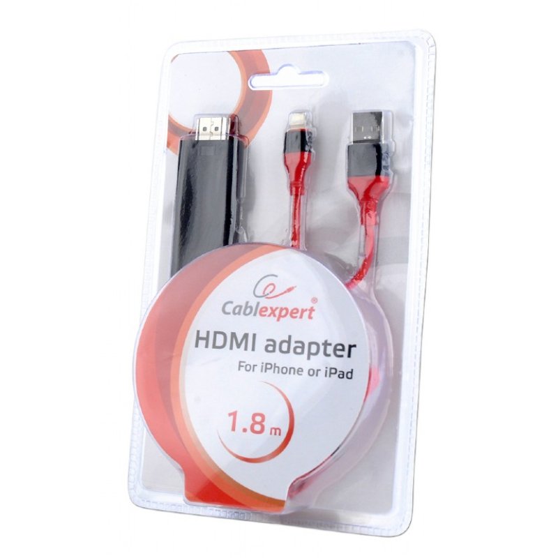CABLEXPERT CC-LMHL-01 HDMI CABLE FOR APPLE DEVICES 1.8m 0014164 CABLEXPERT CC-LMHL-01 HDMI CABLE FOR APPLE DEVICES 1.8m 0014164