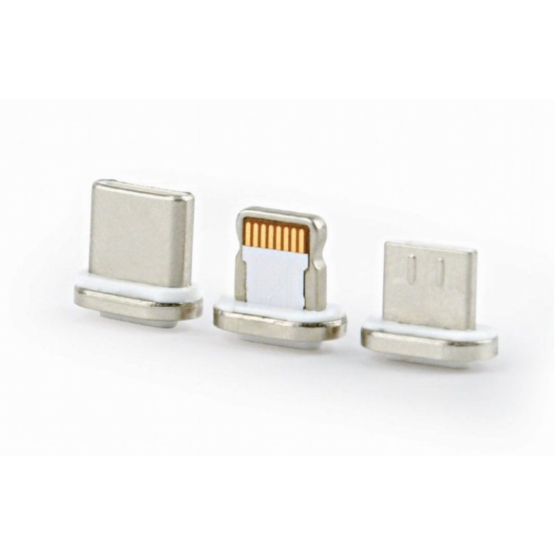 CABLEXPERT Μαγνητικό Καλώδιο 3 in 1 USB Charging Combo Cable - Silver 1m 0014788 CABLEXPERT Μαγνητικό Καλώδιο 3 in 1 USB Charging Combo Cable - Silver 1m 0014788