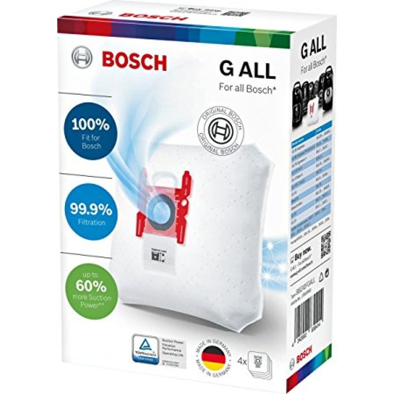 BOSCH BBZ41FGALL (TYPE G) Γνήσιες Σακούλες Ηλεκτρικής Σκούπας (Αντικαθιστούν VZ41FGALL) 0013961 BOSCH BBZ41FGALL (TYPE G) Γνήσιες Σακούλες Ηλεκτρικής Σκούπας (Αντικαθιστούν VZ41FGALL) 0013961