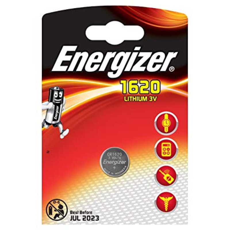 ENERGIZER CR1620 Μπαταρία λιθίου (κουμπί) Energizer CR1620 σε blister 1 μπαταρίας 0015713 ENERGIZER CR1620 Μπαταρία λιθίου (κουμπί) Energizer CR1620 σε blister 1 μπαταρίας 0015713