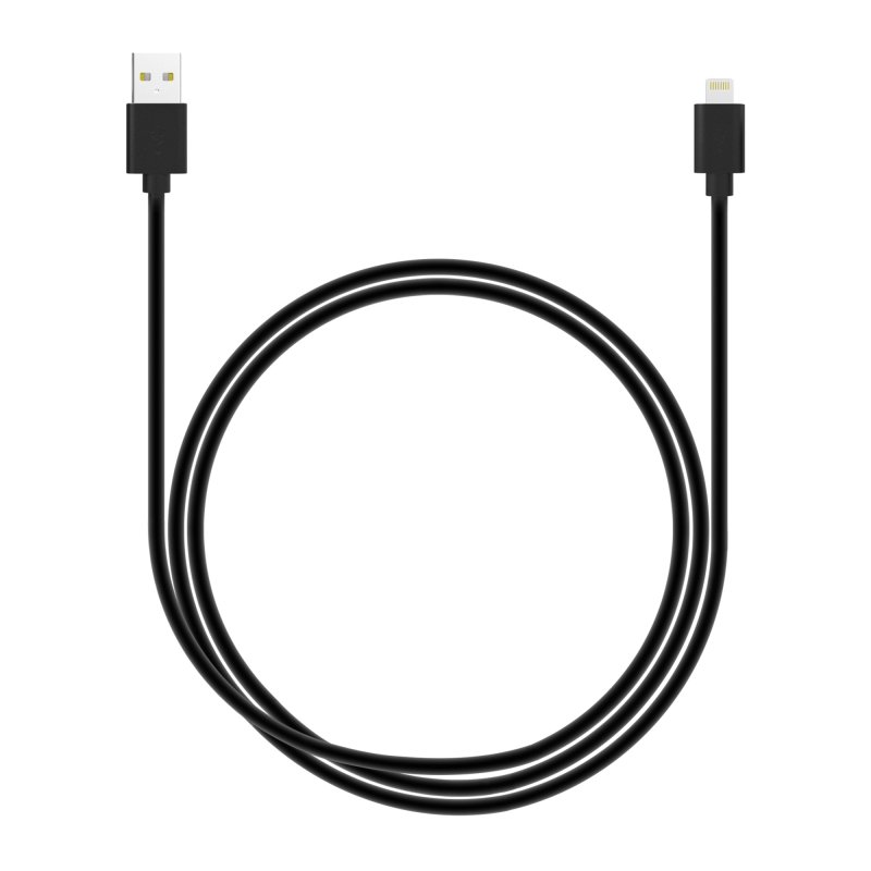 LAMTECH LAM444526 DATACABLE iPhone 5/6/7 2m (non MFi) - BLACK 0015735