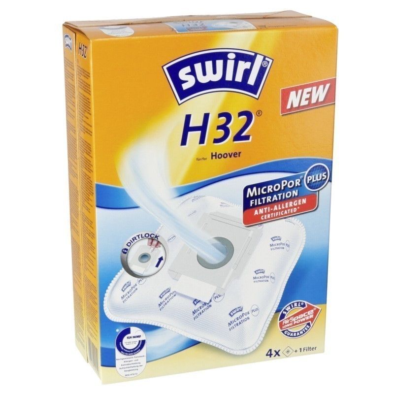 SWIRL H32 Σακούλες Ηλεκτρικής Σκούπας για Σκούπες Hoover 0016354 SWIRL H32 Σακούλες Ηλεκτρικής Σκούπας για Σκούπες Hoover 0016354