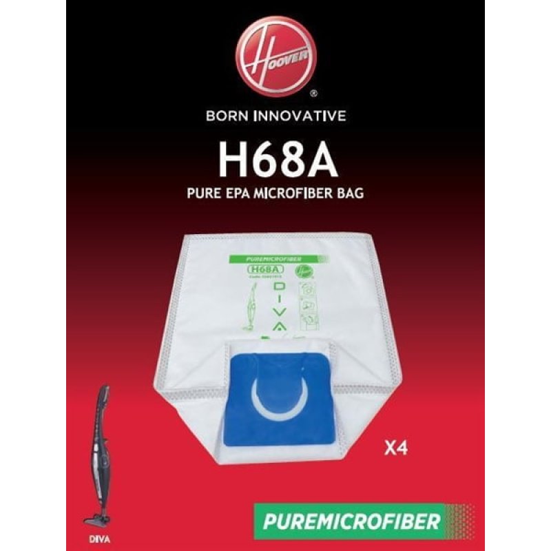 HOOVER H68A Σακούλες Σκούπας για Σκούπες DIVA 0016889 HOOVER H68A Σακούλες Σκούπας για Σκούπες DIVA 0016889