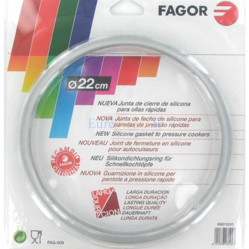 FAGOR M18804554 / 998010020 Λάστιχο Χύτρας 22 cm 0002175 FAGOR M18804554 / 998010020 Λάστιχο Χύτρας 22 cm 0002175