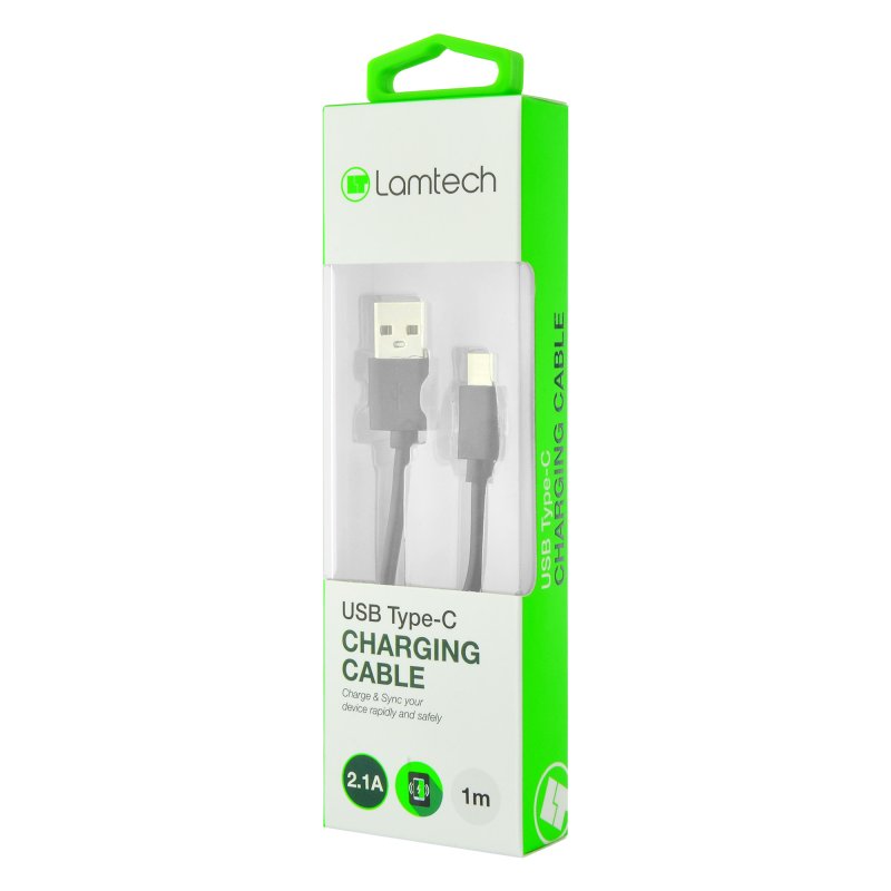 LAMTECH LAM442911 Datacable Type C 1m Black 0017420 LAMTECH LAM442911 Datacable Type C 1m Black 0017420