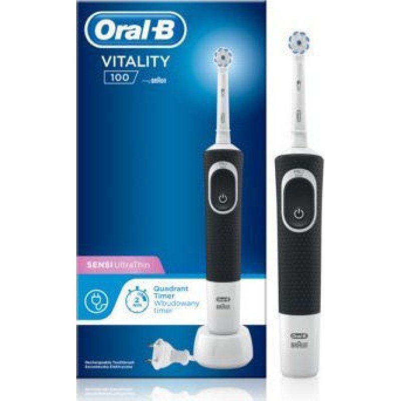 ORAL-B Vitality 100 Sensi Ultra Thin Black Ηλεκτρική Οδοντόβουρτσα 0019869 ORAL-B Vitality 100 Sensi Ultra Thin Black Ηλεκτρική Οδοντόβουρτσα 0019869